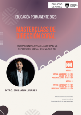 Afiche de curso Masterclass de Dirección Coral